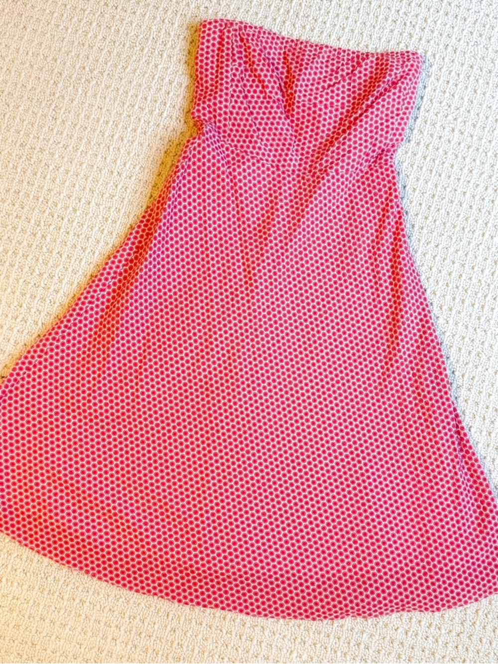 J. Crew Pink Strapless Summer Dress